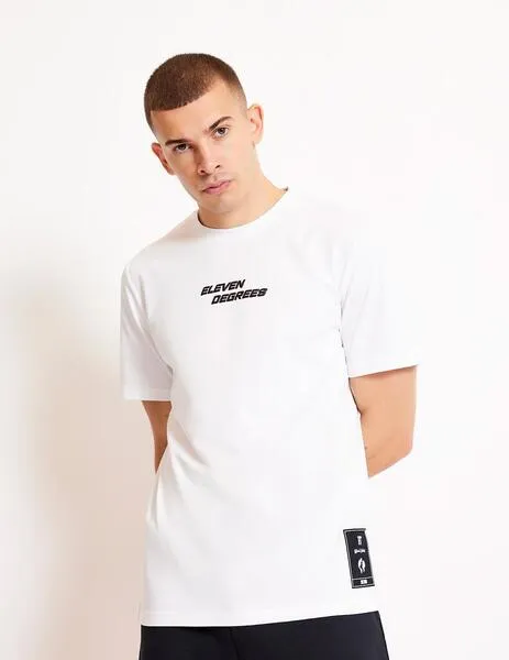 CAMISETA 11º  CITY CIRCLE GRAPHIC  WHITE / SCARLET