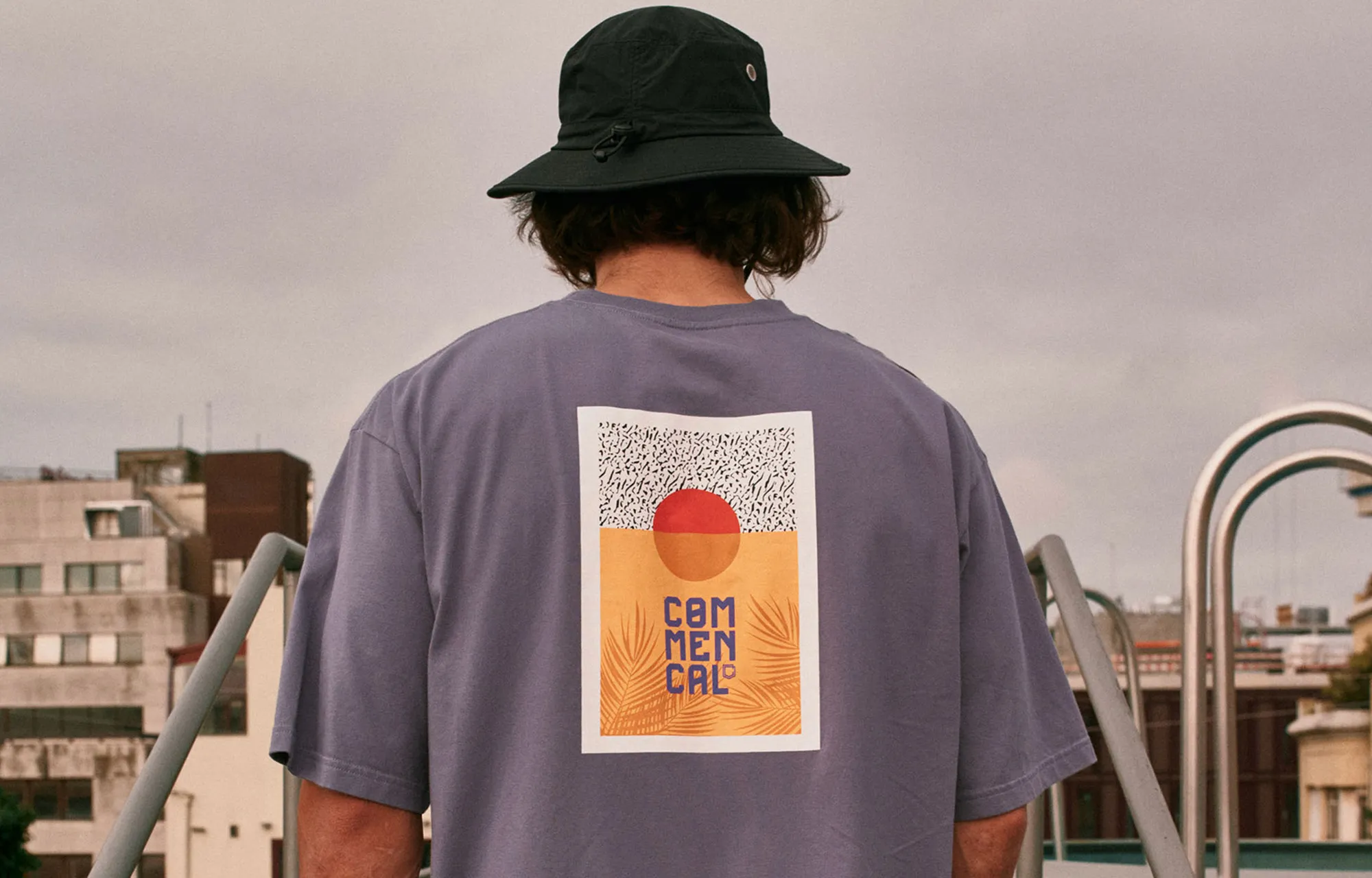 CAMISETA  COMMENCAL LOOSE FIT LIGHT SUNSET GRAPE