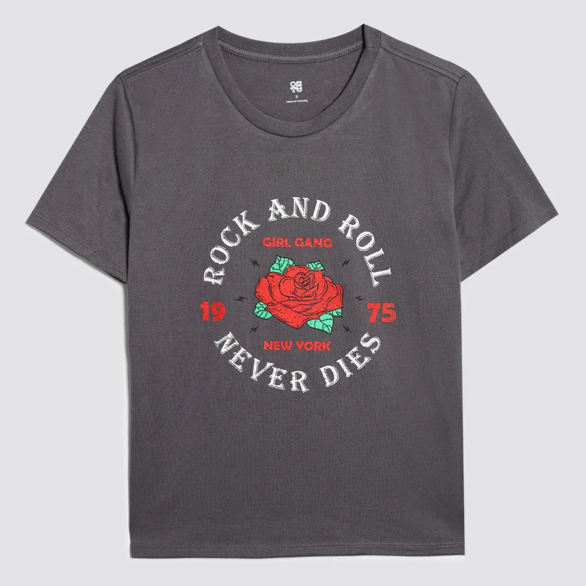 Camiseta Con Estampado De Rock Star