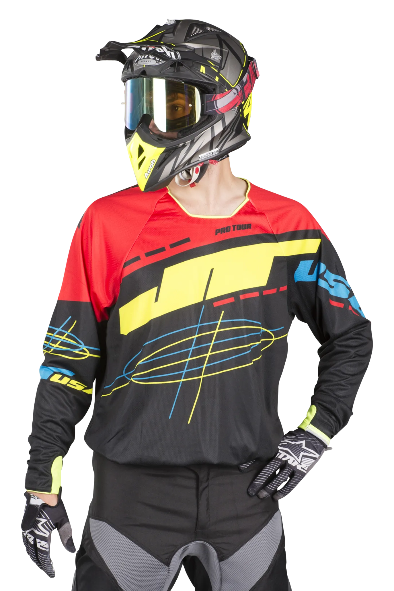 Camiseta de Cross JT Racing Hyperlite Blueprint RBNYL