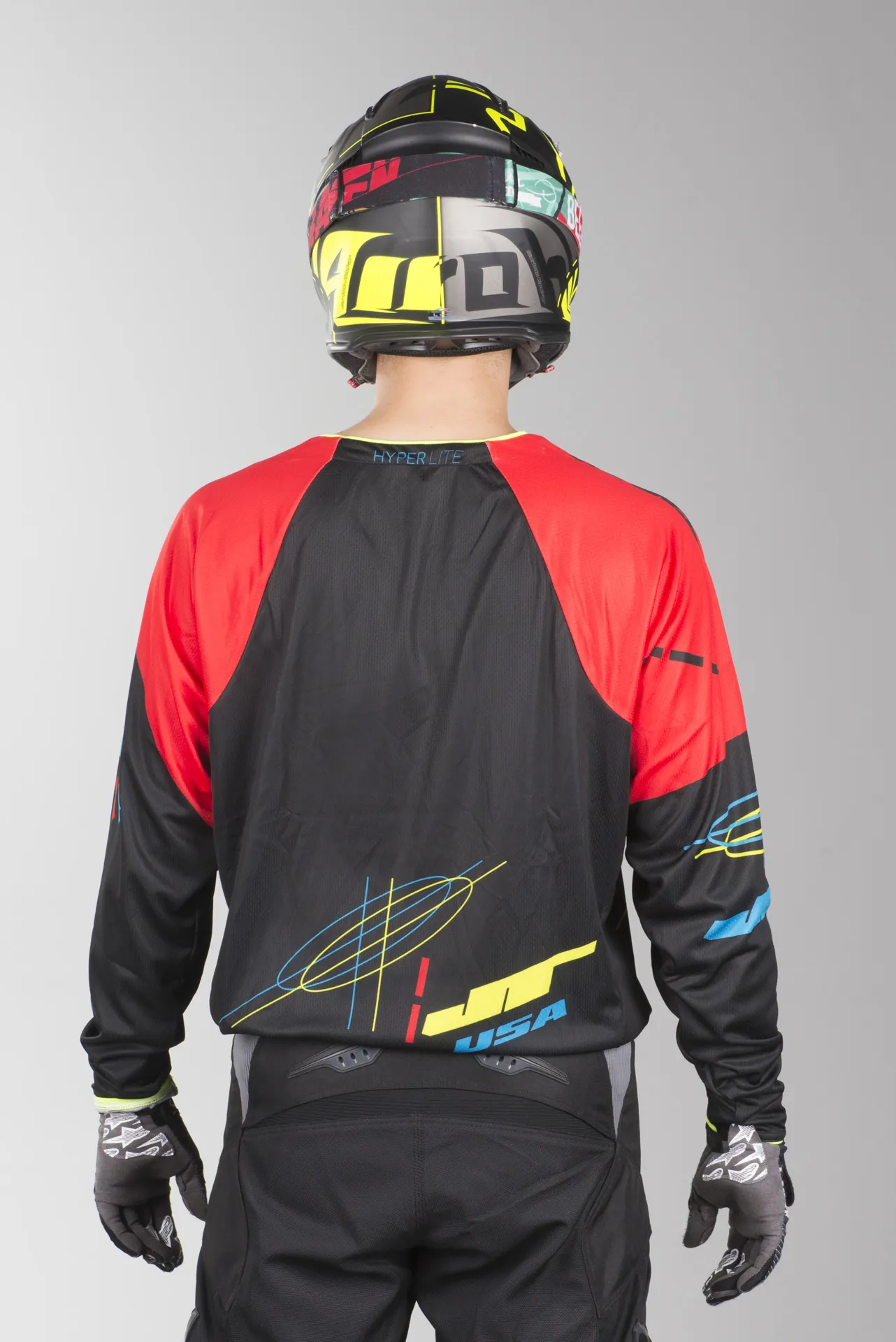 Camiseta de Cross JT Racing Hyperlite Blueprint RBNYL