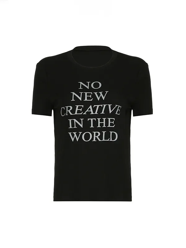 Camiseta de manga corta con estampado de letras