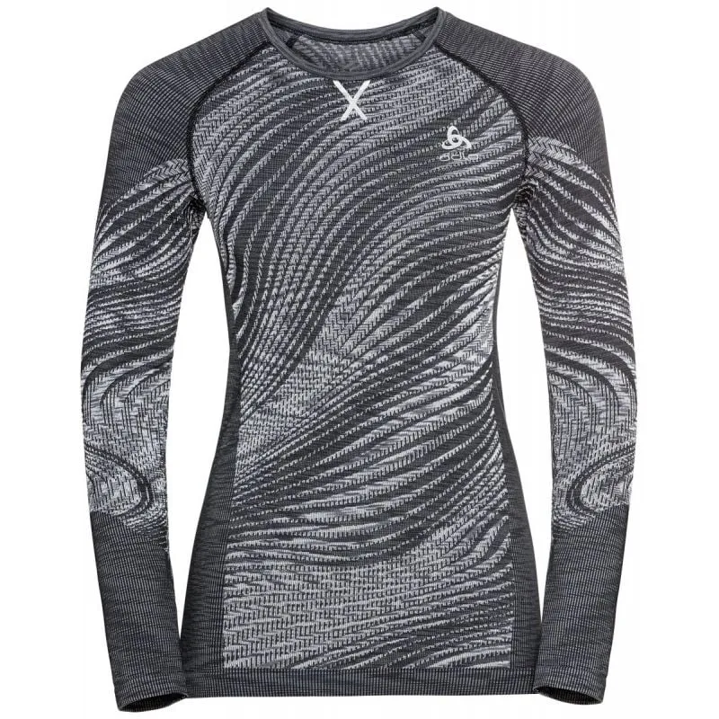 Camiseta de manga larga para mujer Odlo Blackcomb Eco (Negro/Tinte espacial)