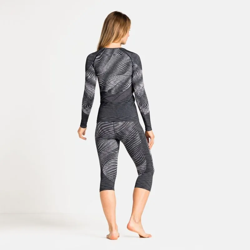 Camiseta de manga larga para mujer Odlo Blackcomb Eco (Negro/Tinte espacial)