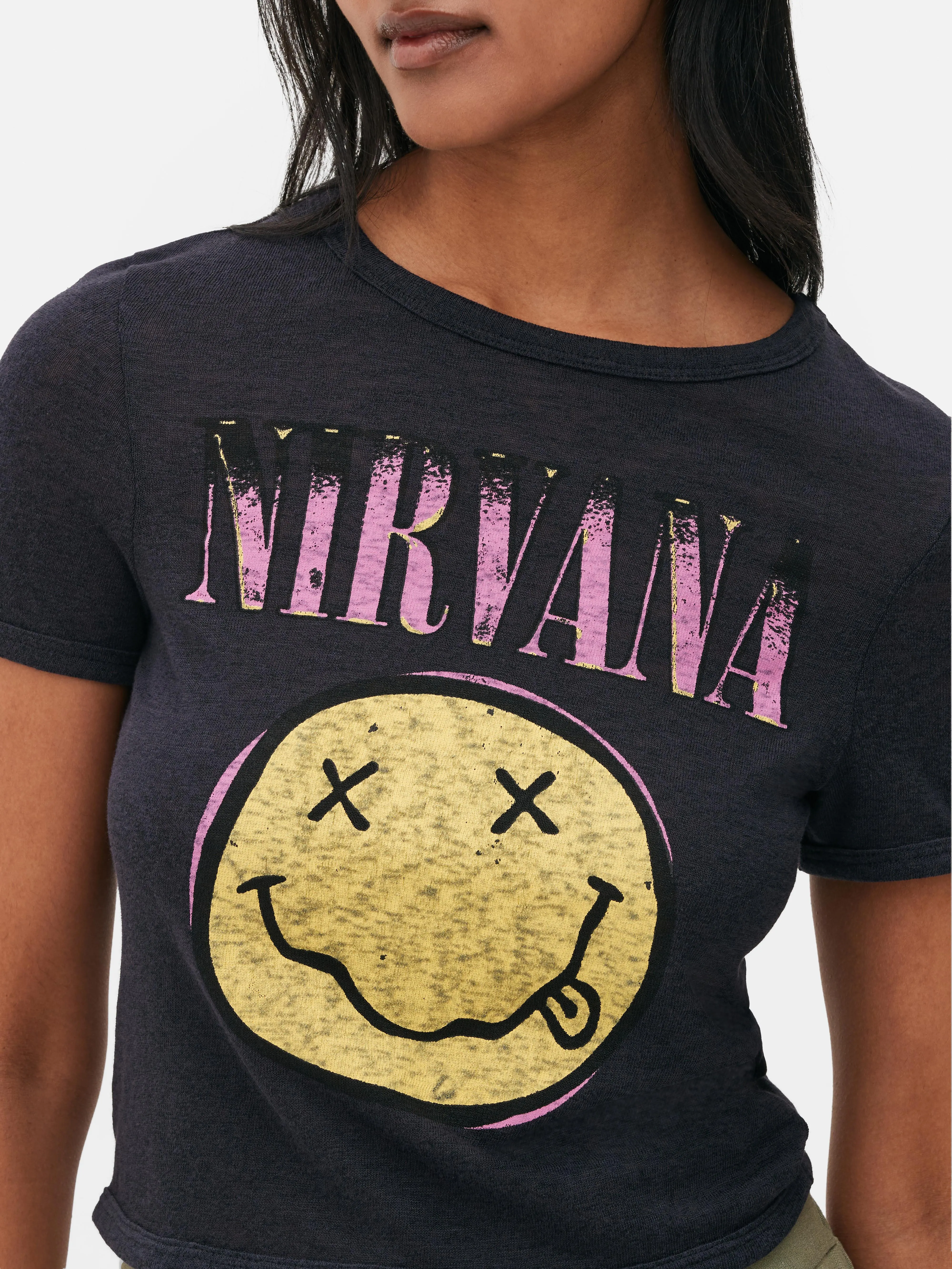 Camiseta de Nirvana con Smiley