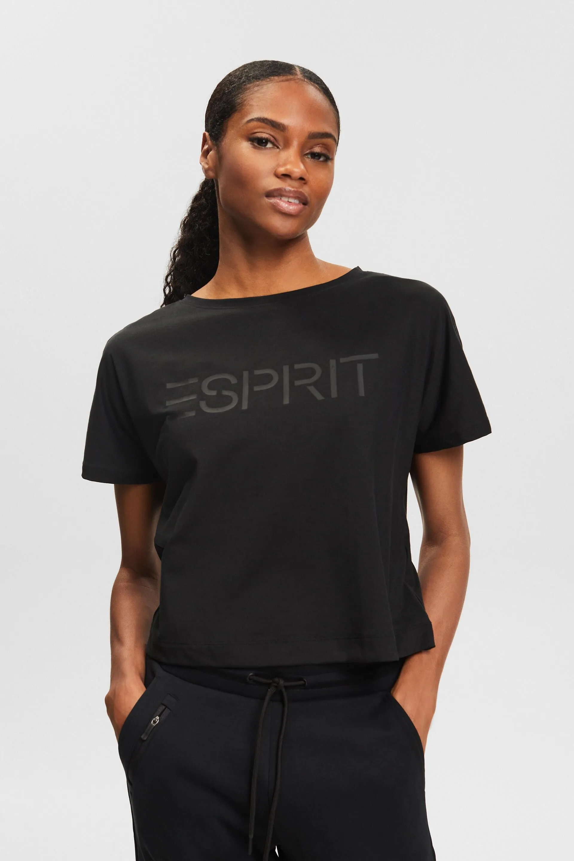Camiseta de punto con logotipo