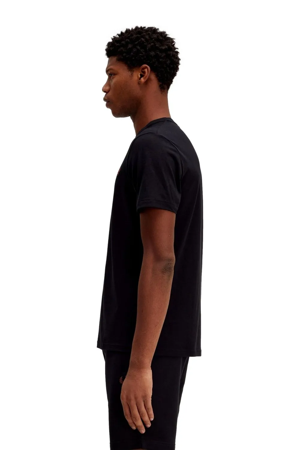CAMISETA FRED PERRY NEGRA SMALL LOGO CREW NECK TSHIRT