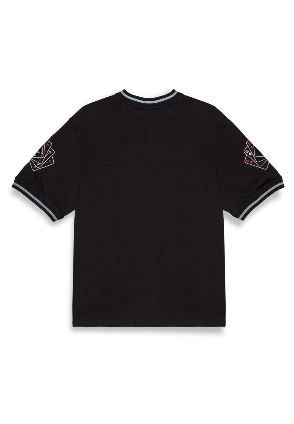 Camiseta grimey negra deeper v neck oversize tee
