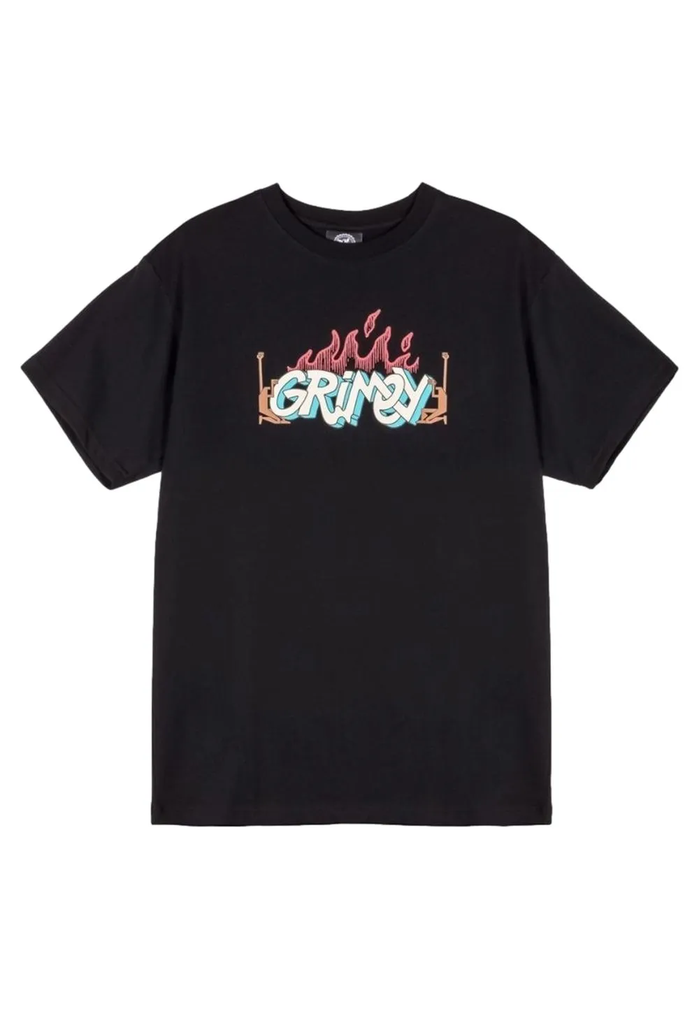 Camiseta grimey negra jurassic proud regular tee
