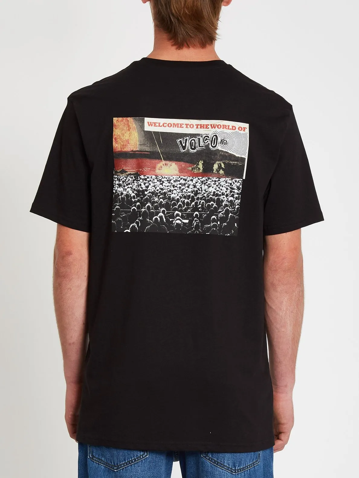 Camiseta Hombre VOLCOM manga corta WORLDS COLLIDE – BLACK Ref.  A3512114 Negra
