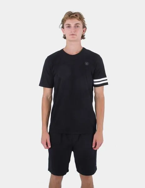 CAMISETA HURLEY H20 DRI BLOCK PARTY  BLACK