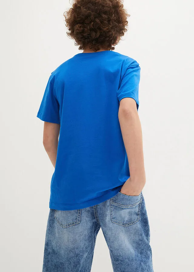 CAMISETA INFANTIL (3 UNIDADES) BLANCONARANJAAZUR