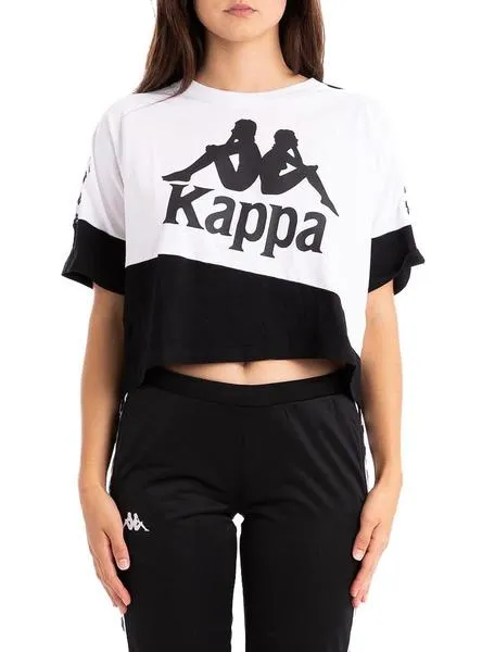 camiseta kappa balimnos blanco para mujer