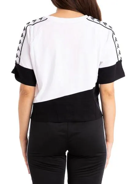 camiseta kappa balimnos blanco para mujer