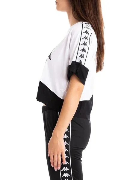 camiseta kappa balimnos blanco para mujer