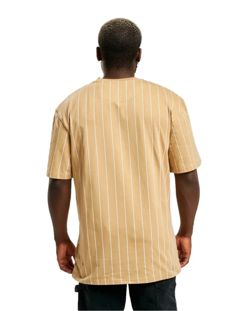 Camiseta karl kani beige pinstripe tee