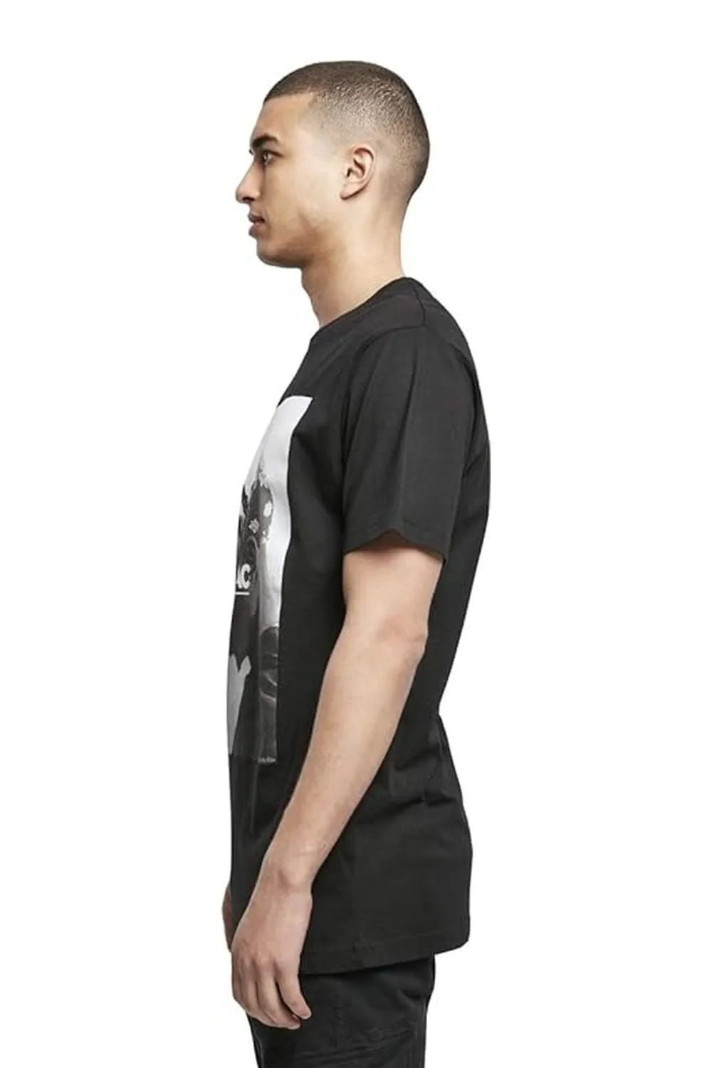 Camiseta mister tee negra 2pac fuck the world tee