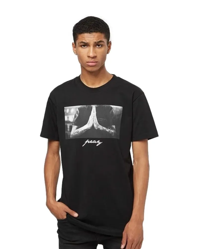 Camiseta mister tee negra pray tee