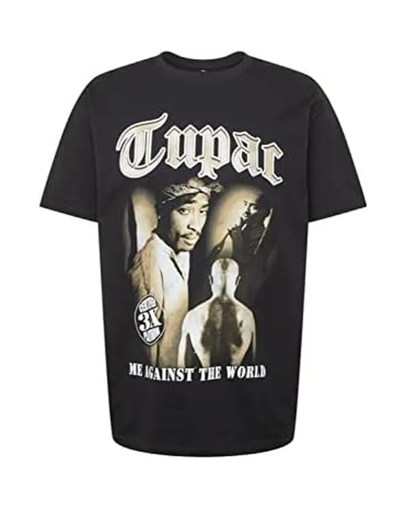 Camiseta mister tee negra tupac matw sepia oversized tee