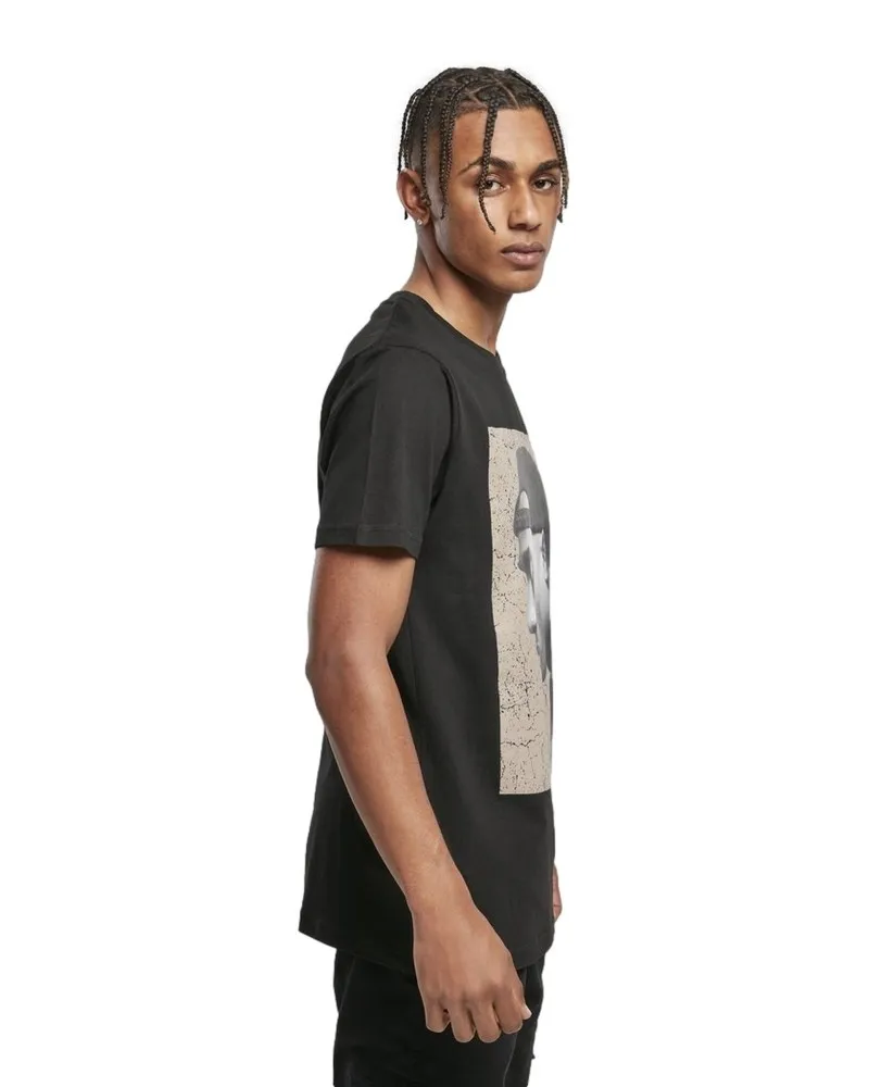 Camiseta mister tee negra tupack cracked background tee