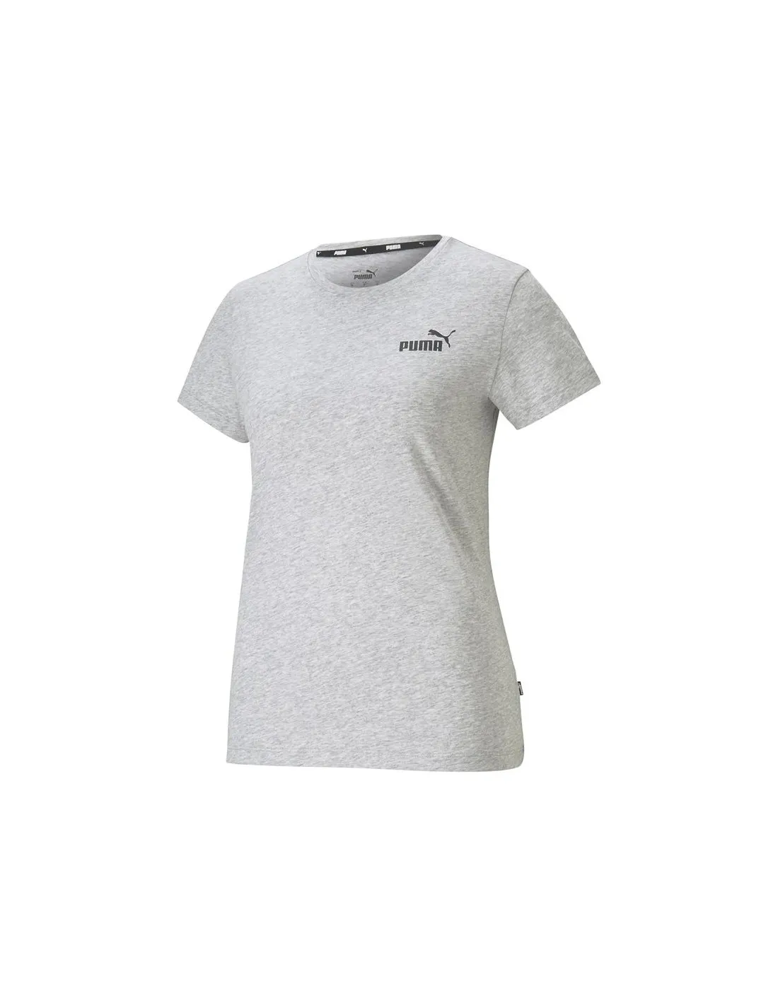 Camiseta Puma Essentials Small Logo Mujer Gris