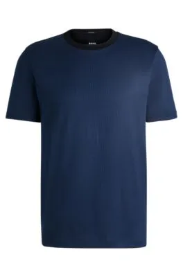 Camiseta regular fit de algodón estructurado