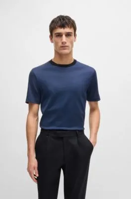 Camiseta regular fit de algodón estructurado