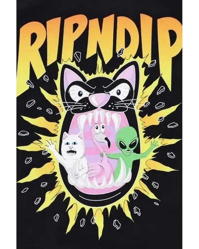Camiseta rip n dip negra hellavanight tee