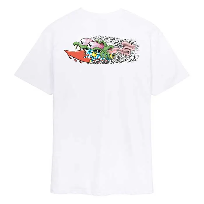 Camiseta SANTA CRUZ Meek Concrete Slasher White