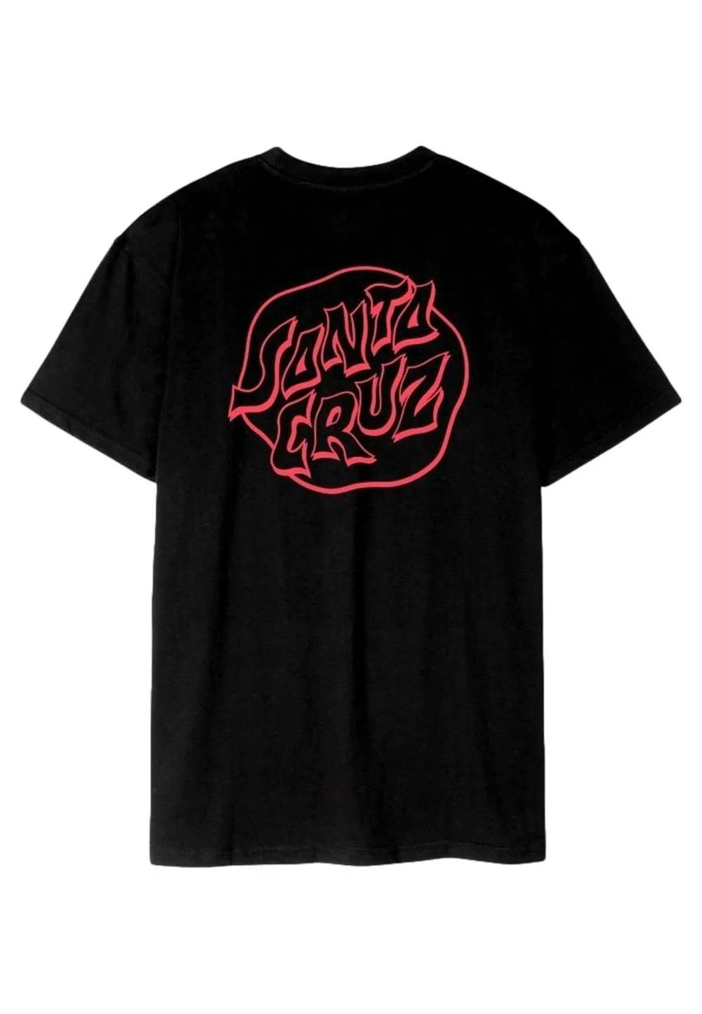 Camiseta santa cruz negra fever dream mono dot