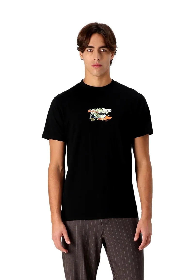 Camiseta santa cruz negra meek scratched slasher front