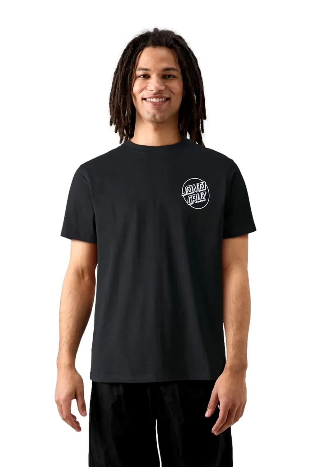 Camiseta santa cruz negra pace ritual hand tee