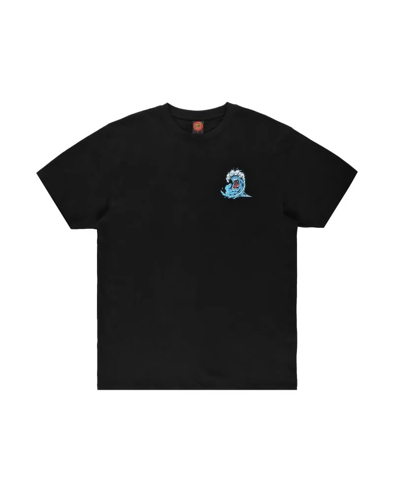 Camiseta santa cruz negra screaming wave tee1