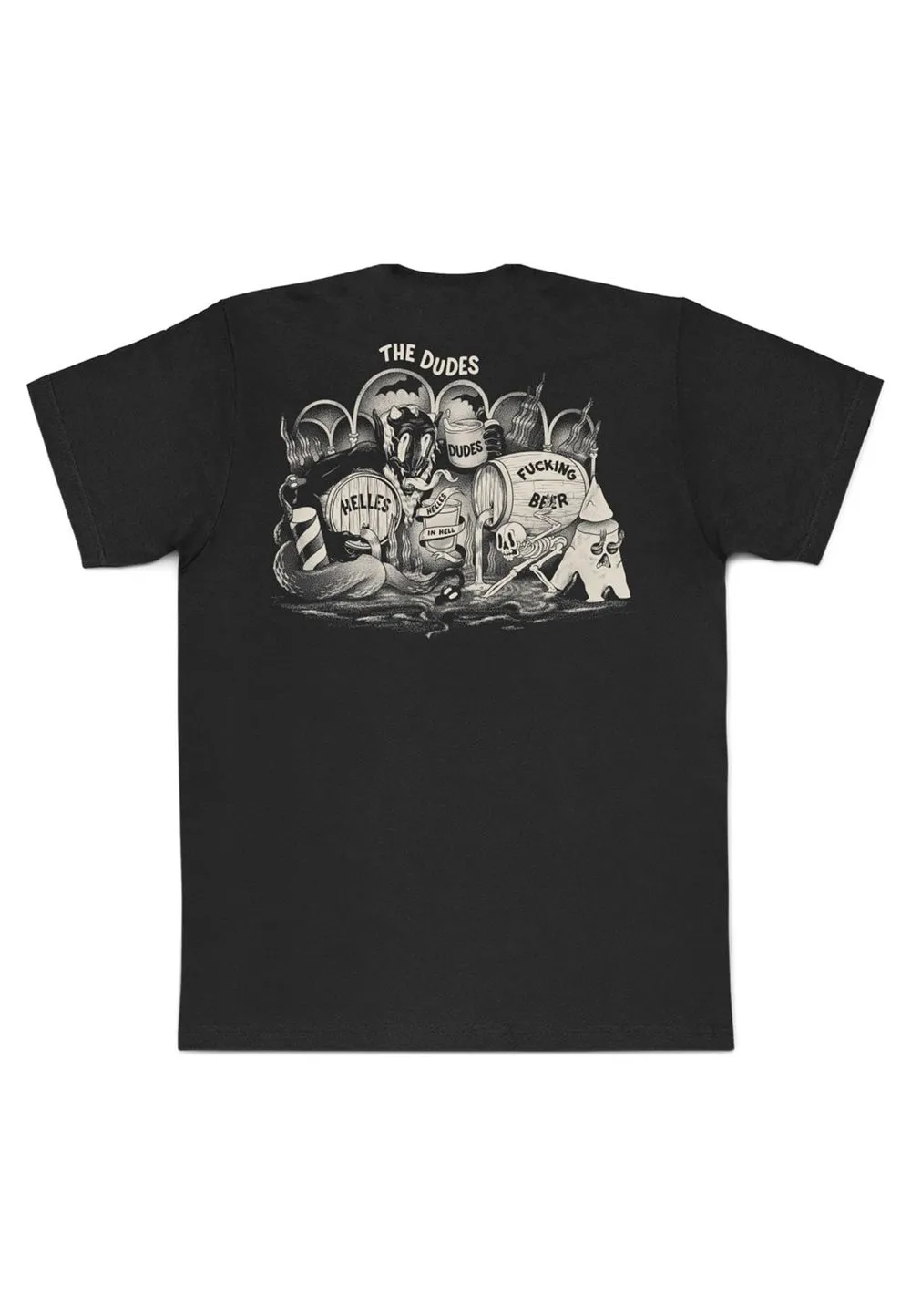 Camiseta the dudes negra helles in hell tee