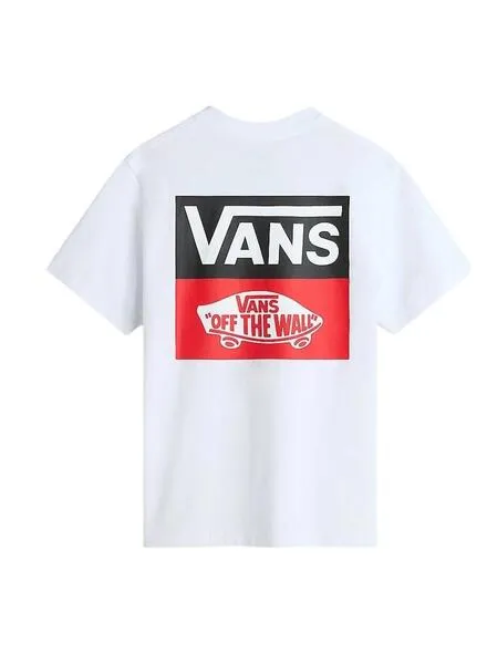 Camiseta Vans OG Logo Blanco Para Niños