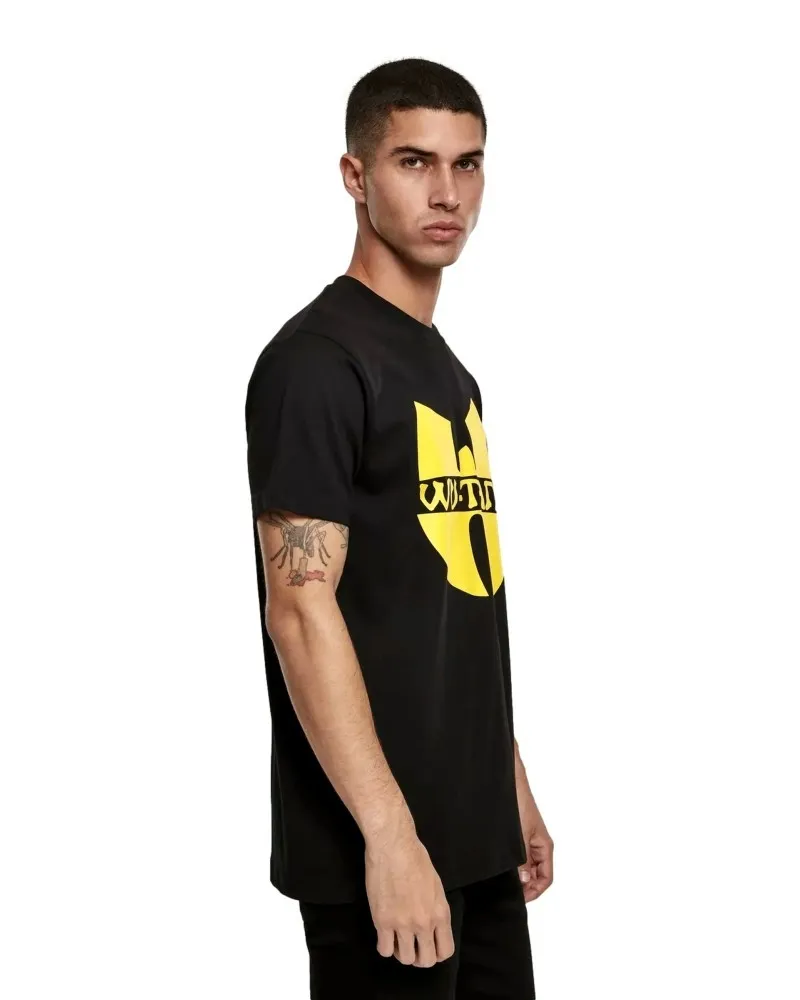 Camiseta wu wear negra logo pecho manga corta