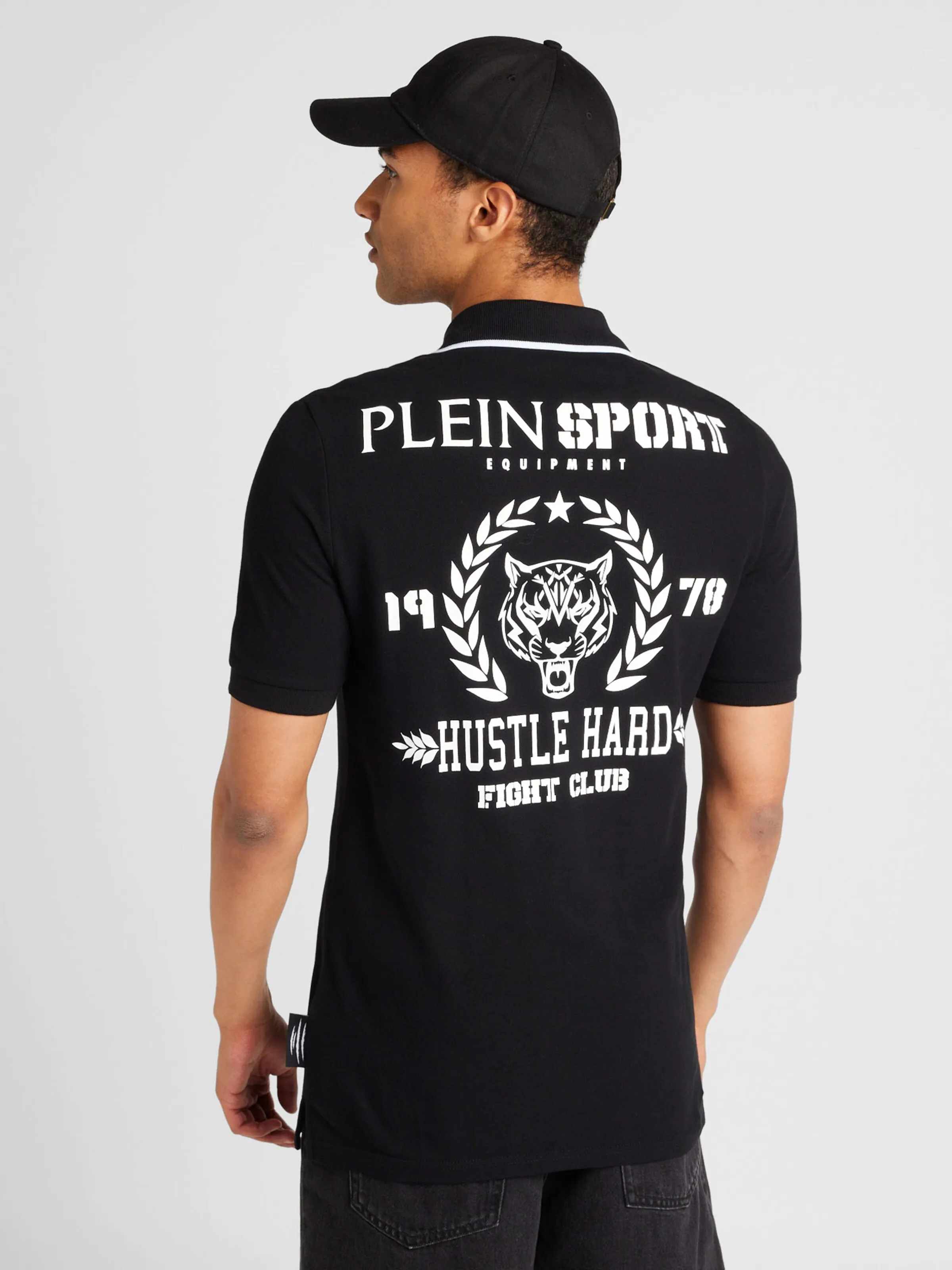 Camiseta 'Carbon Tiger' Plein Sport en Negro