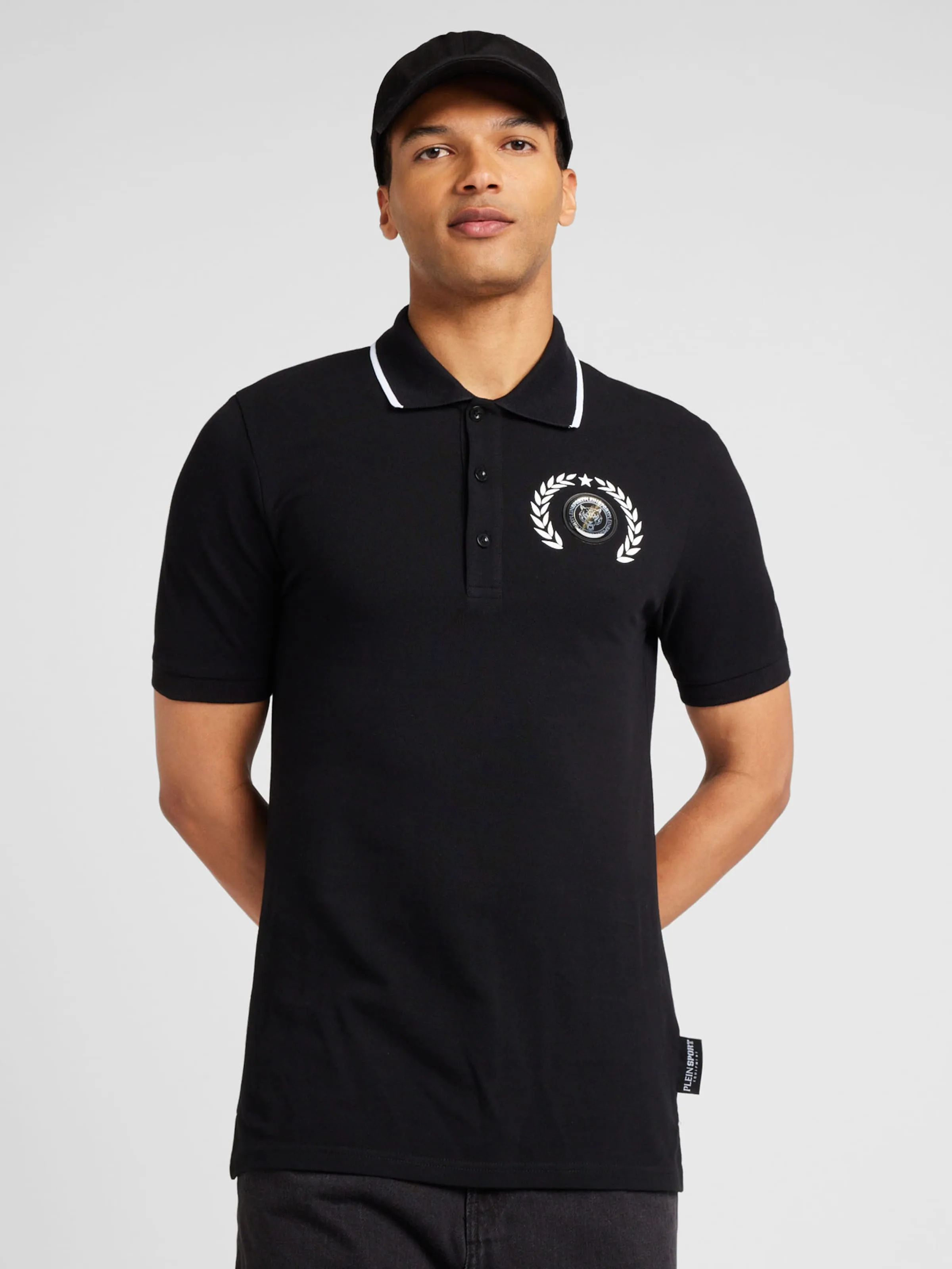 Camiseta 'Carbon Tiger' Plein Sport en Negro