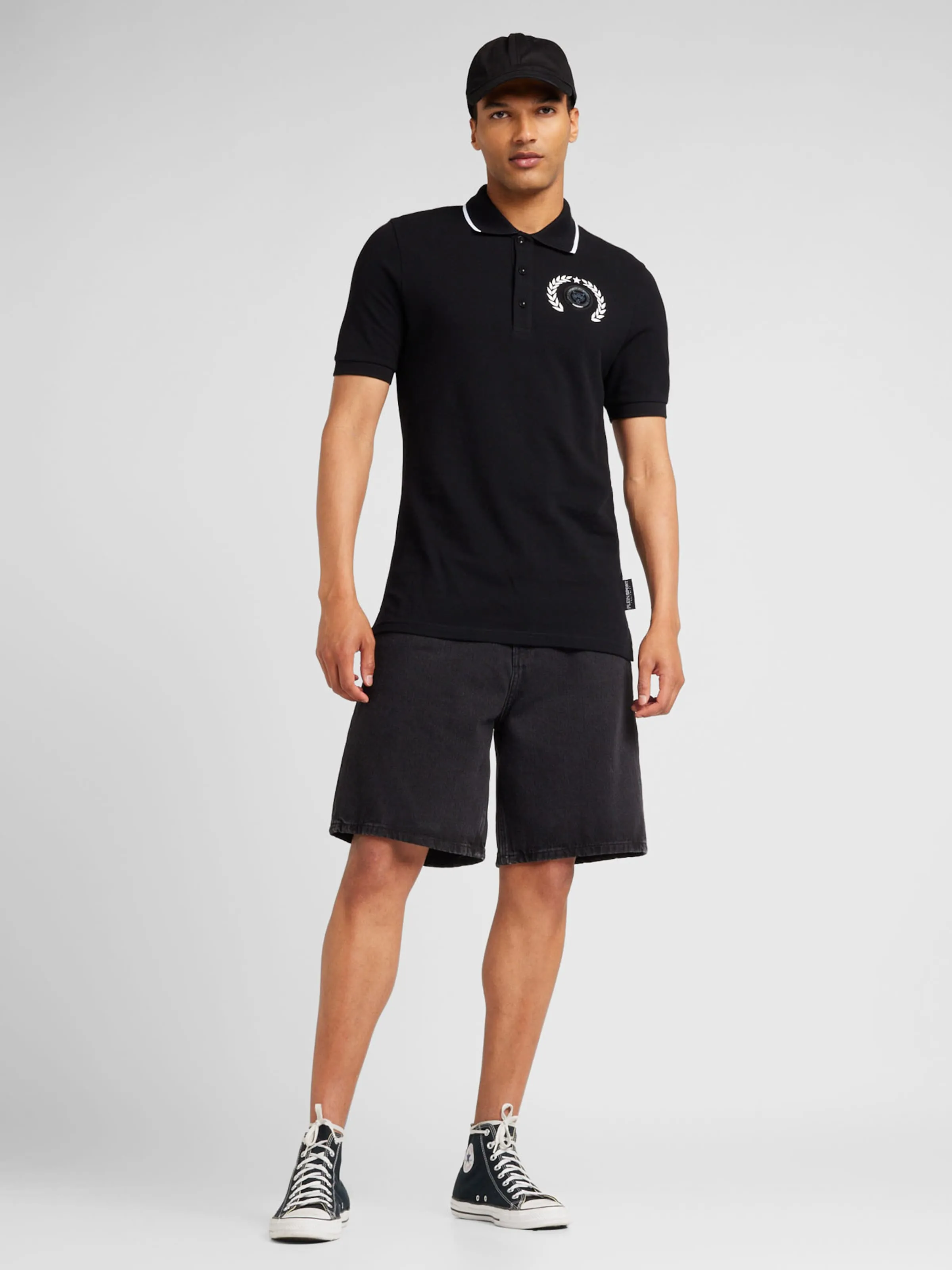 Camiseta 'Carbon Tiger' Plein Sport en Negro