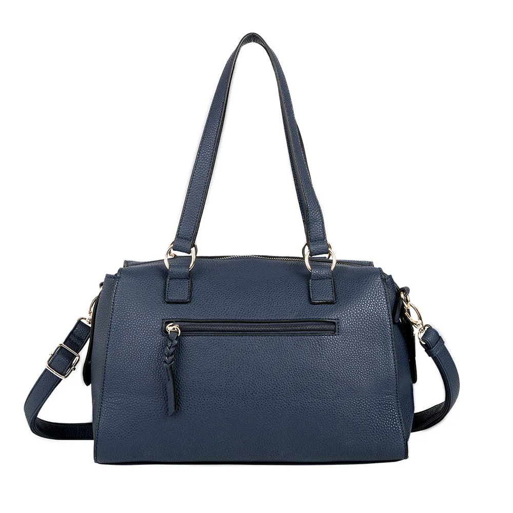 Cartera de mano Ibiza azul L