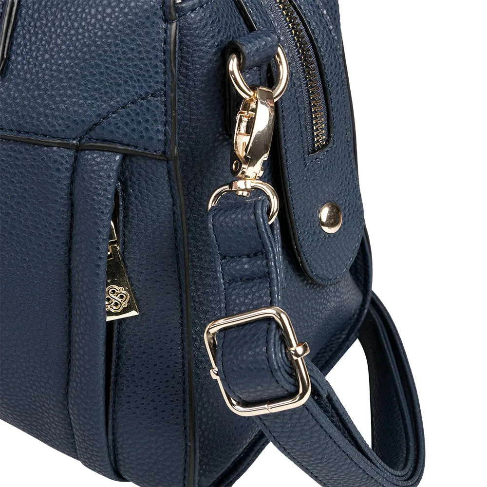 Cartera de mano Ibiza azul L