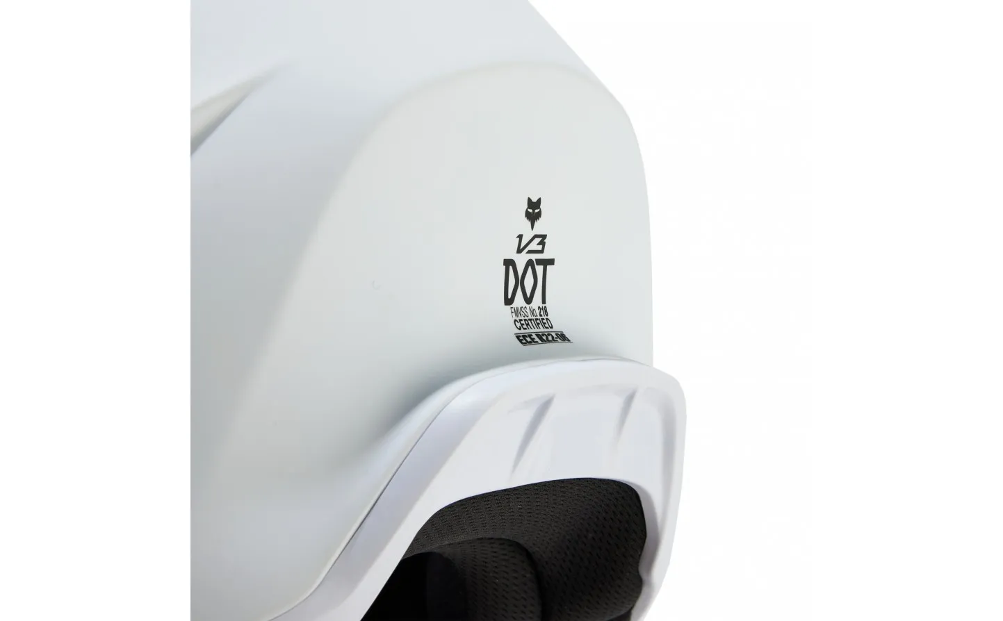 CASCO INFANTIL FOX V3 SOLID BLANCO MATE |31439067|
