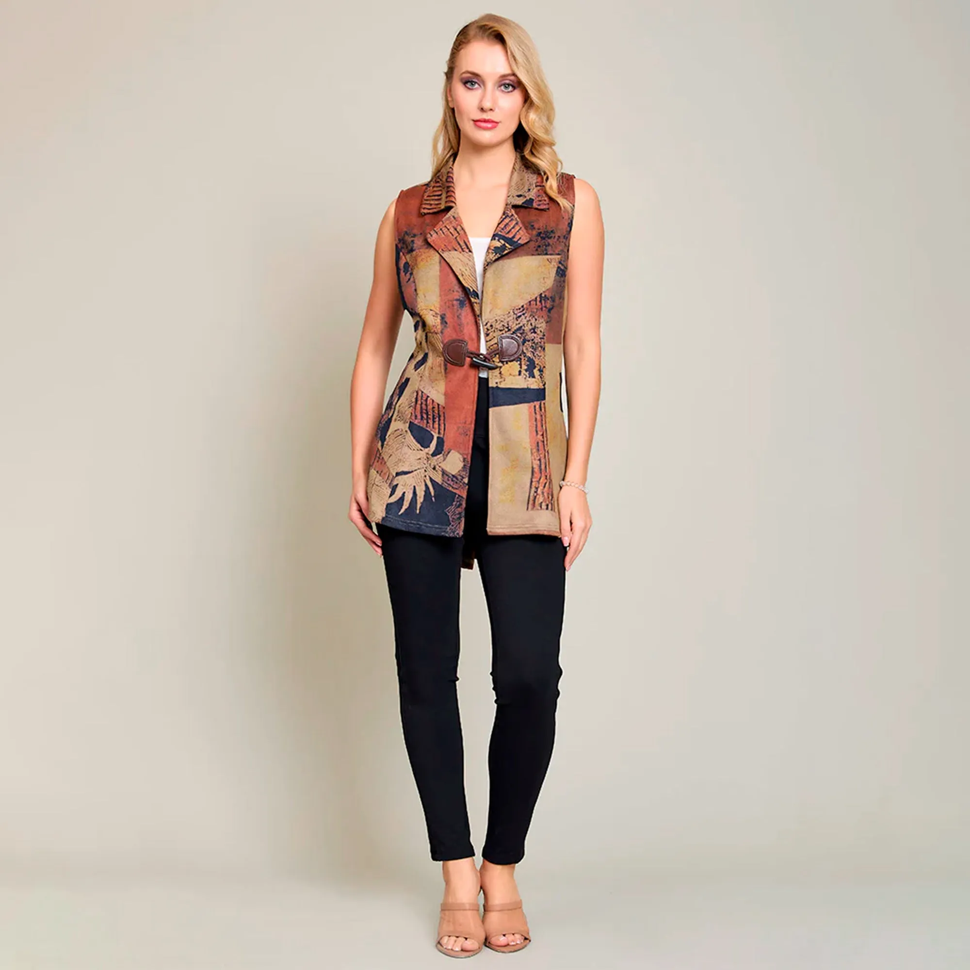 Chaleco Casual Estampado Karen Kein CH577