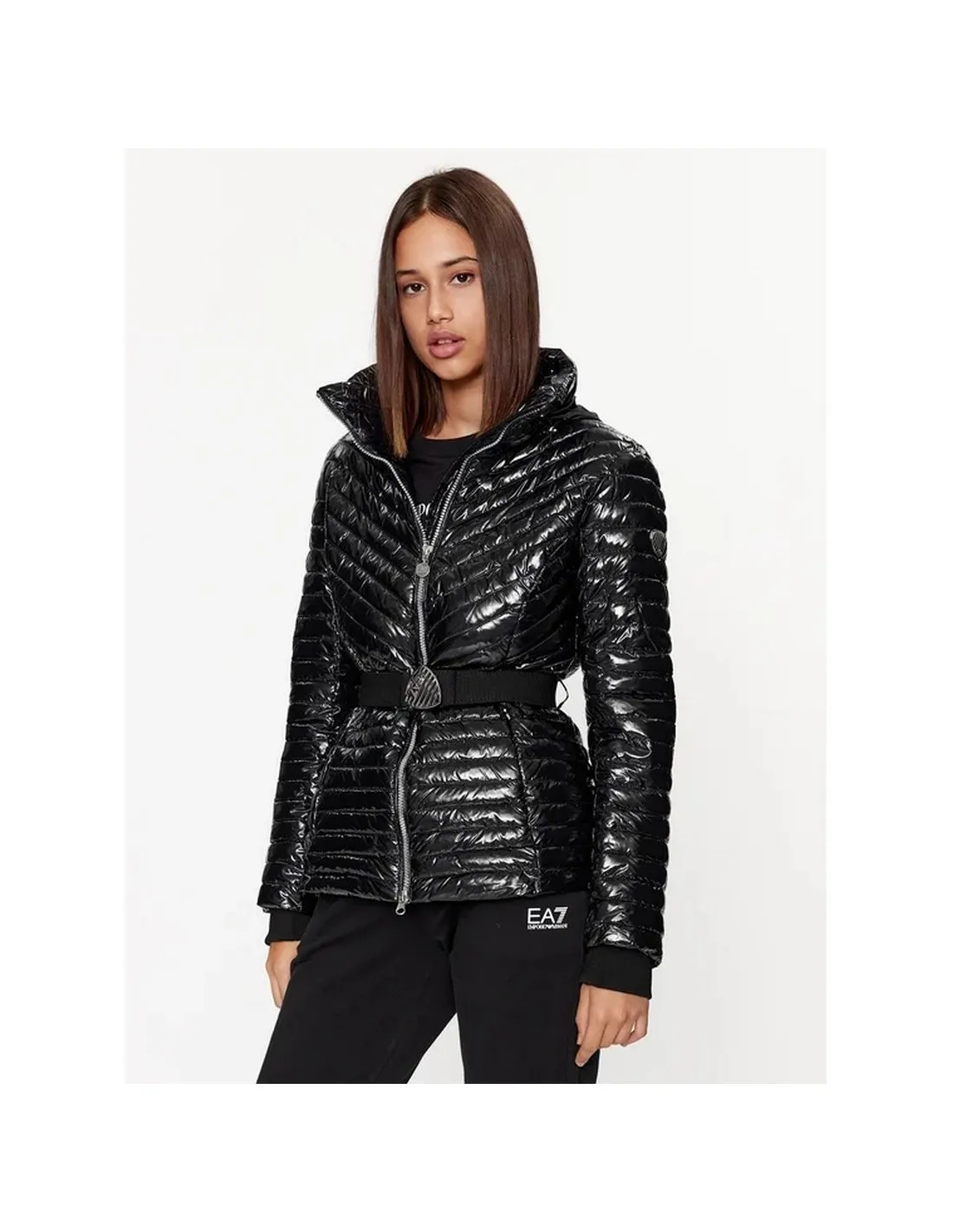 CHAQUETA ARMANI NEGRA CAPUCHA EXTRAíBLE  ECOOL