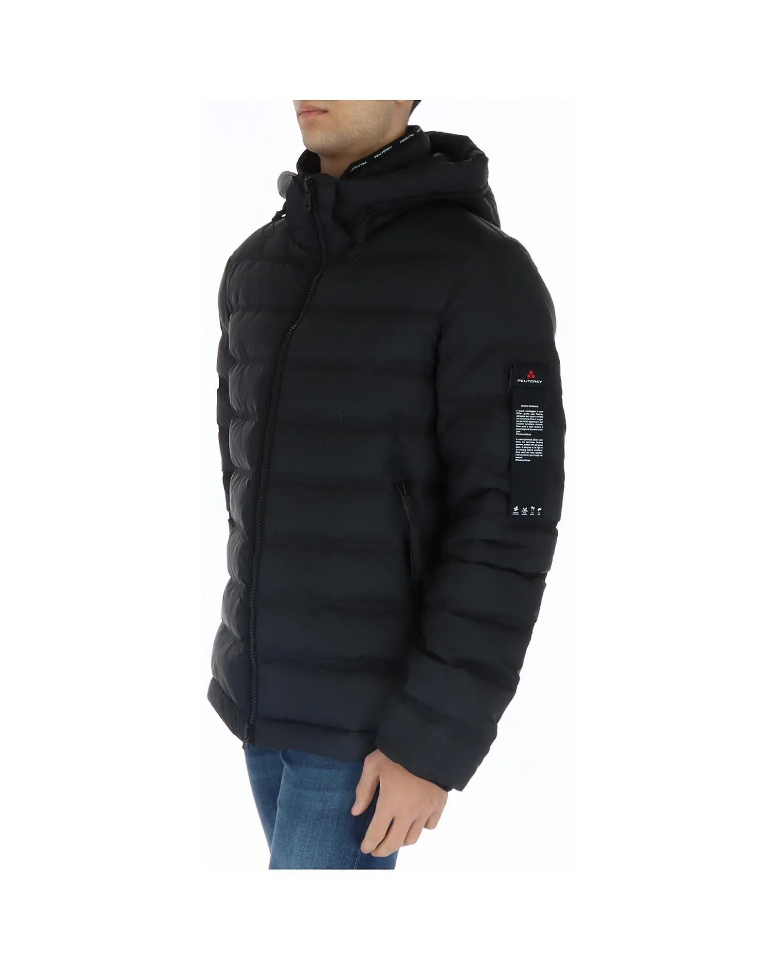 Chaqueta con capucha de nailon de plumas Peuterey