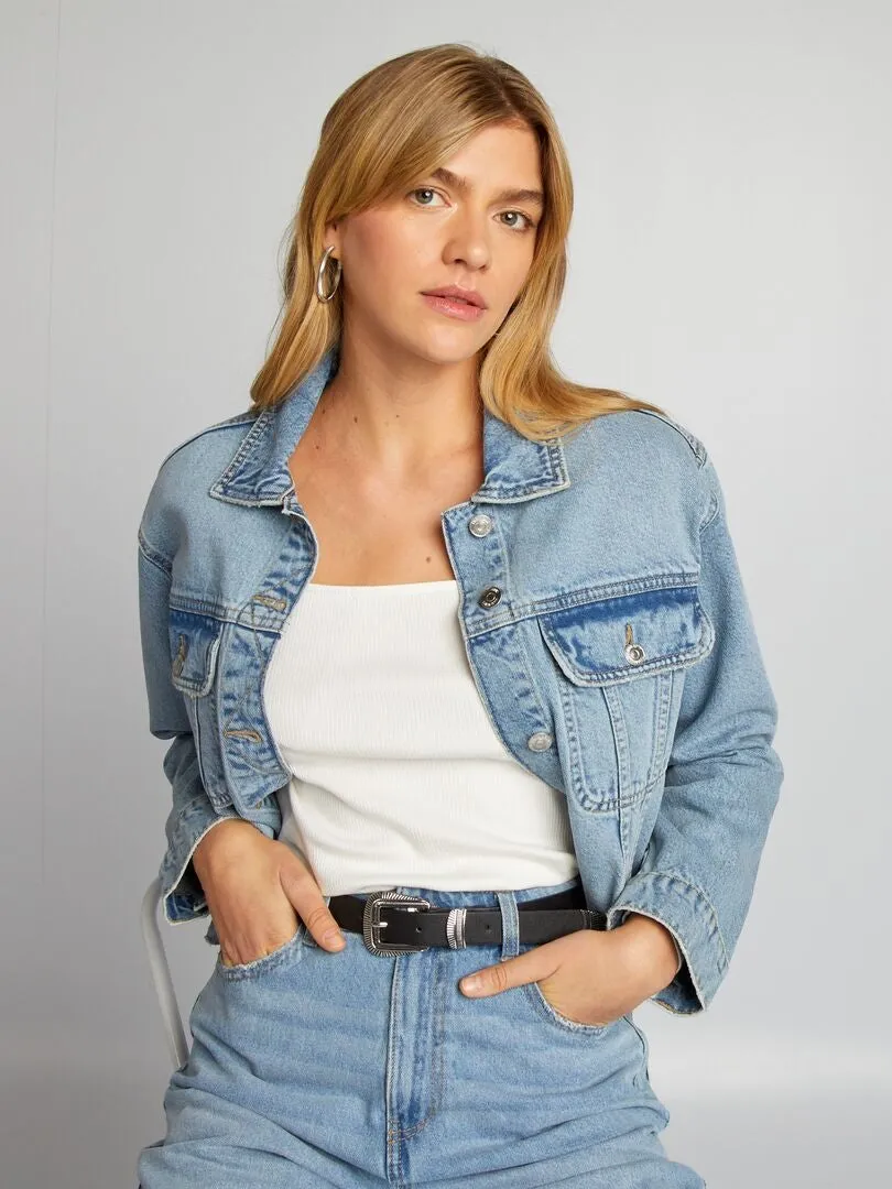 CHAQUETA CORTA VAQUERA  AZUL