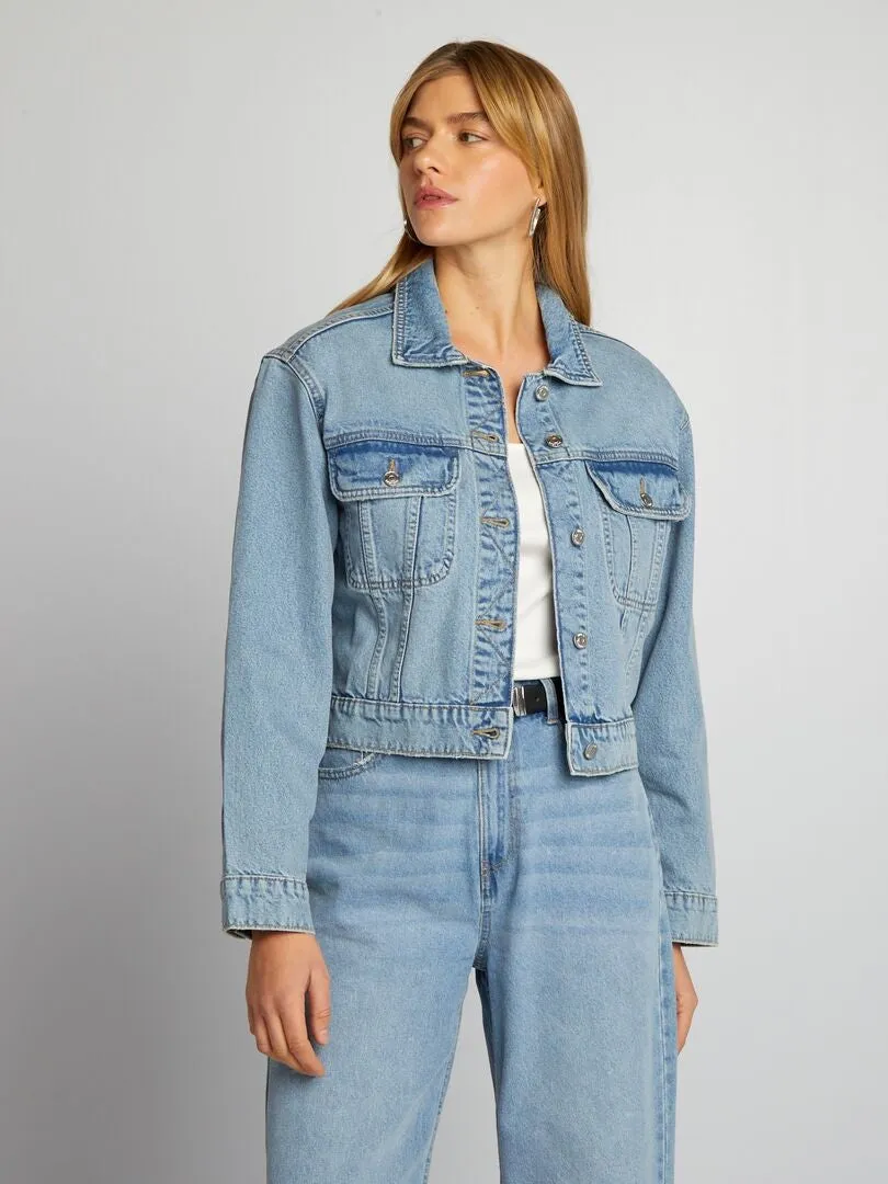 CHAQUETA CORTA VAQUERA  AZUL