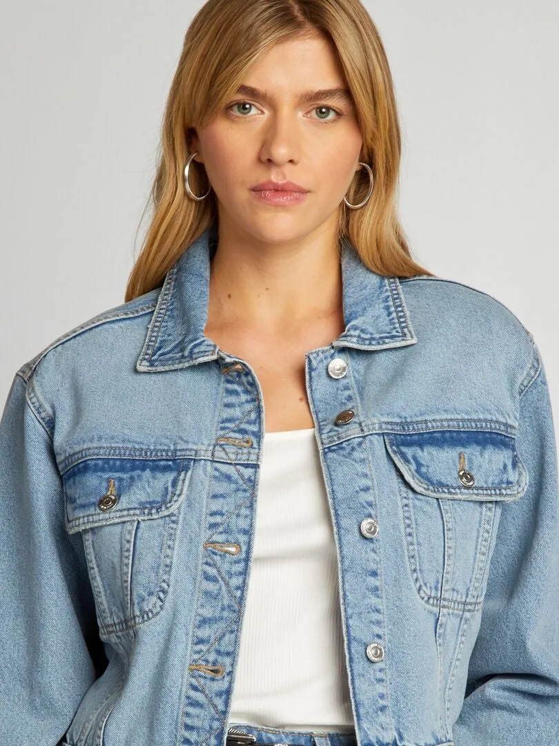 CHAQUETA CORTA VAQUERA  AZUL