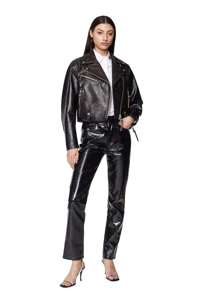 Chaqueta Cuero Para Mujer Ledmeacl 52837