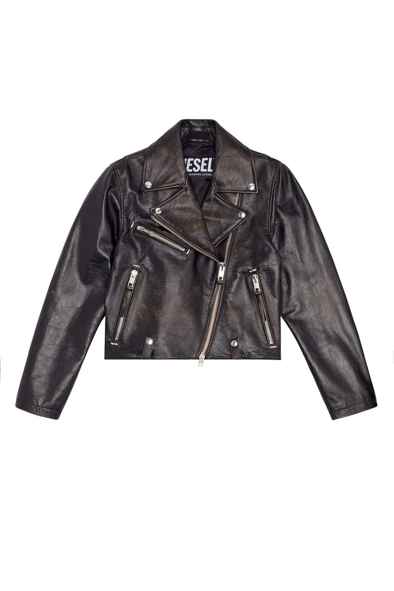Chaqueta Cuero Para Mujer Ledmeacl 52837